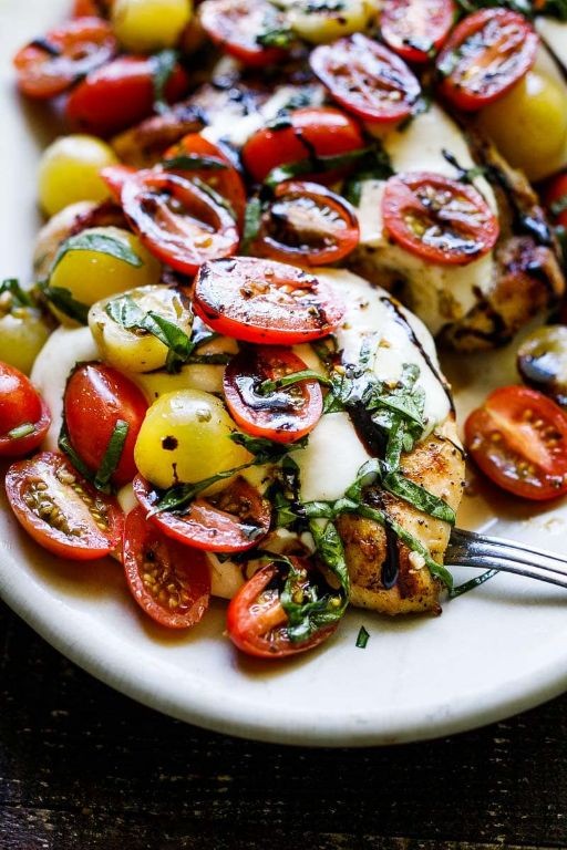 Grilled Chicken Caprese Salad