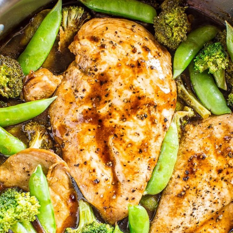 Grilled Chicken and Broccoli with Balsamic Glaze