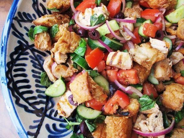 Grilled Chicken and Panzanella Salad