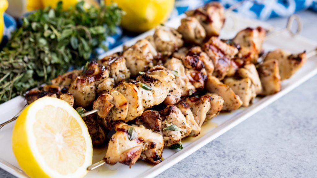 Grilled Lemon Herb Chicken Skewers