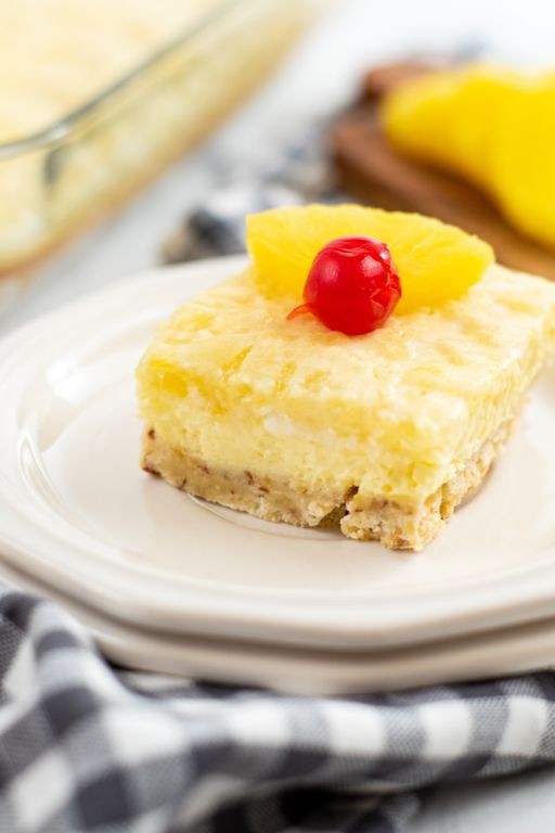 Grilled Pineapple Cheesecake Bars