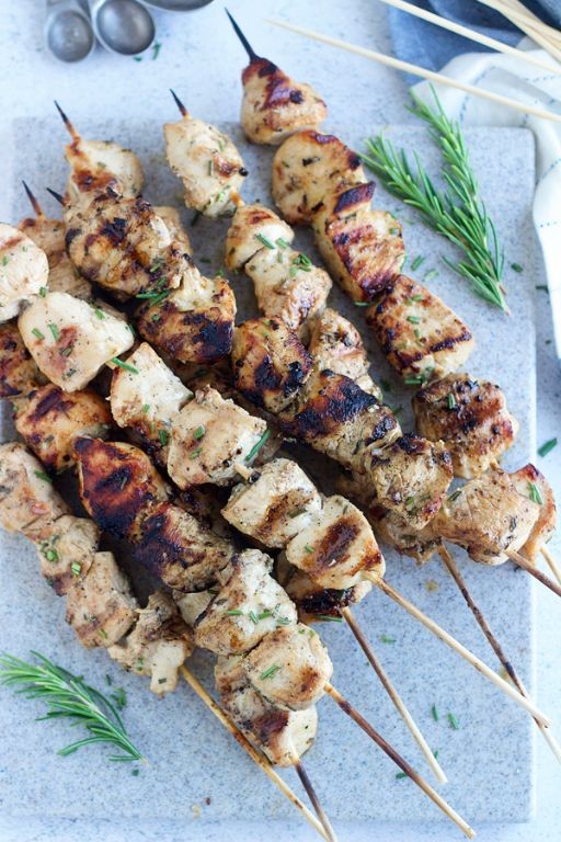 Grilled Ranch Chicken Skewers