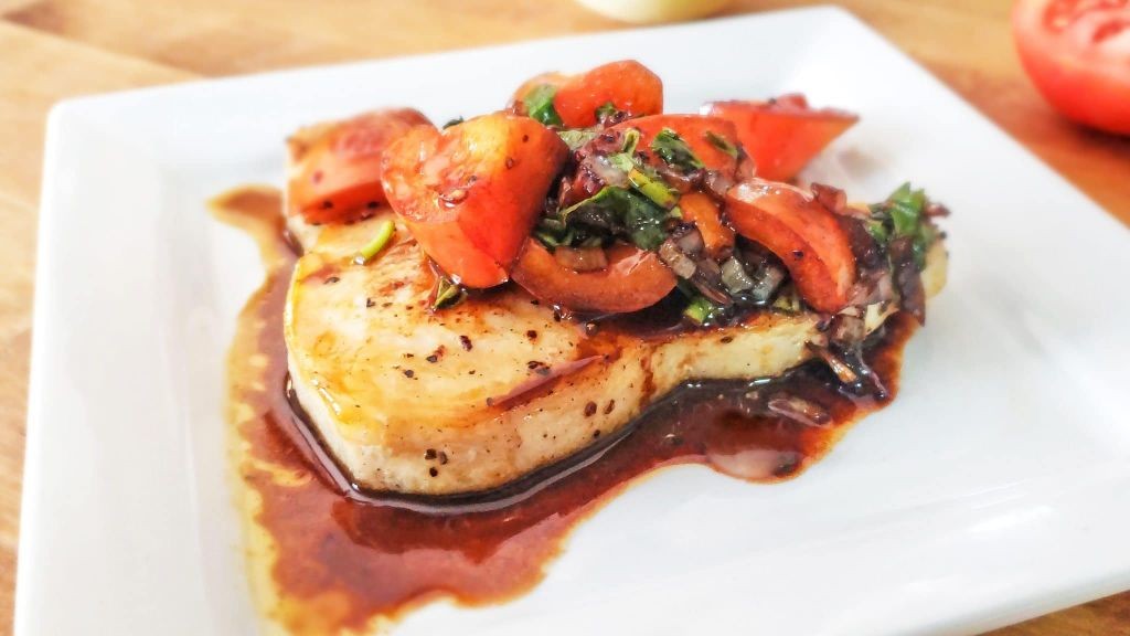 Grilled Swordfish with Balsamic Glaze