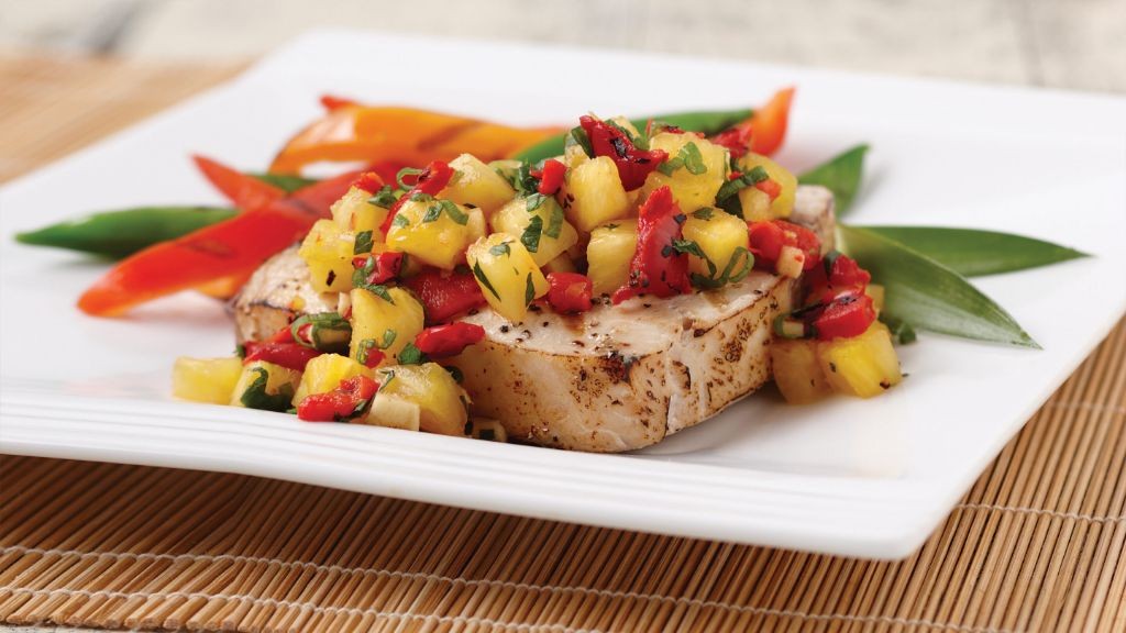 Grilled Swordfish with Pineapple Salsa