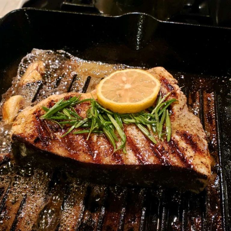 Grilled Swordfish with Rosemary Garlic Marinade