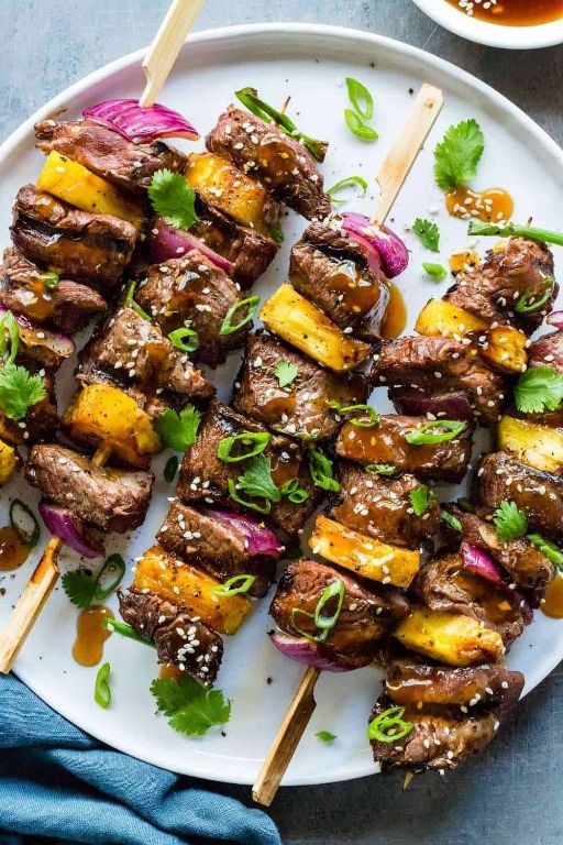 Grilled Teriyaki Beef Skewers