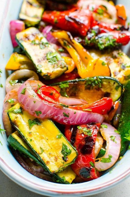 Grilled Veggie Platter with Balsamic Glaze