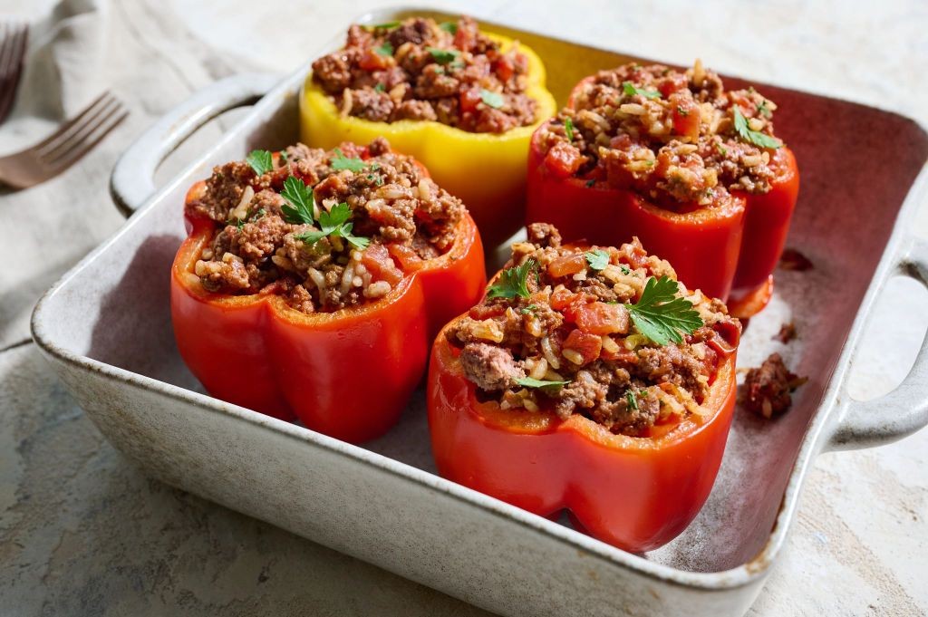 Ground Beef Stuffed Bell Peppers