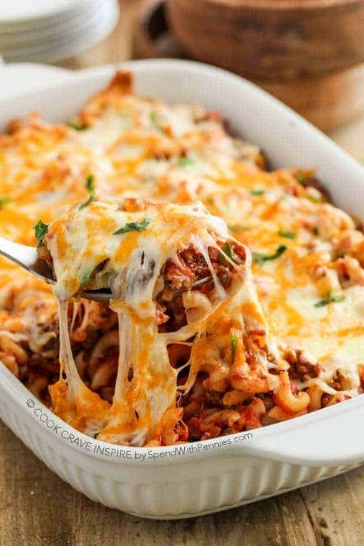Ground Beef and Macaroni Casserole