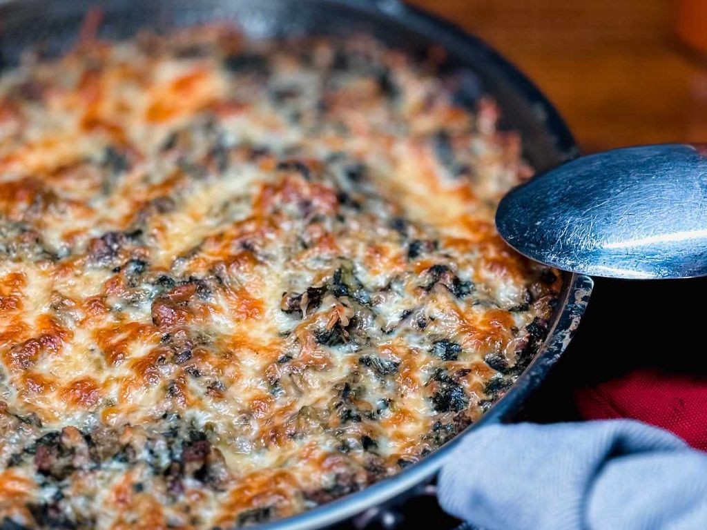 Ground Beef and Spinach Casserole