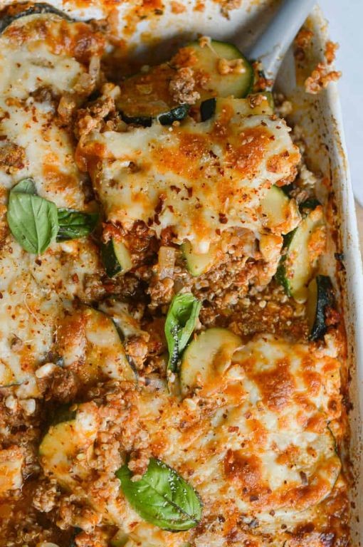 Ground Beef and Zucchini Casserole