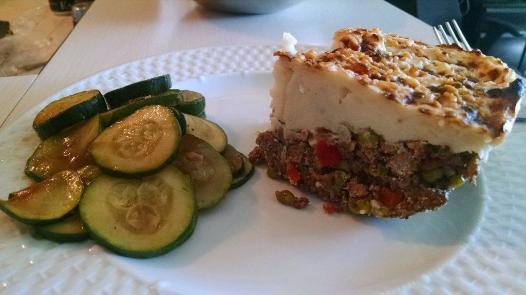 Ground Beef and Zucchini Shepherd’s Pie