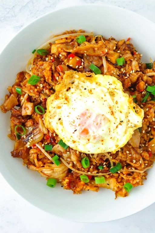 Ground Pork and Kimchi Fried Rice