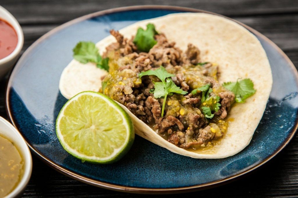 Ground Turkey and Quinoa Tacos with Salsa Verde