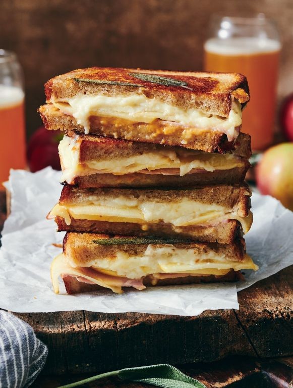 Ham and Apple Grilled Cheese Sandwich