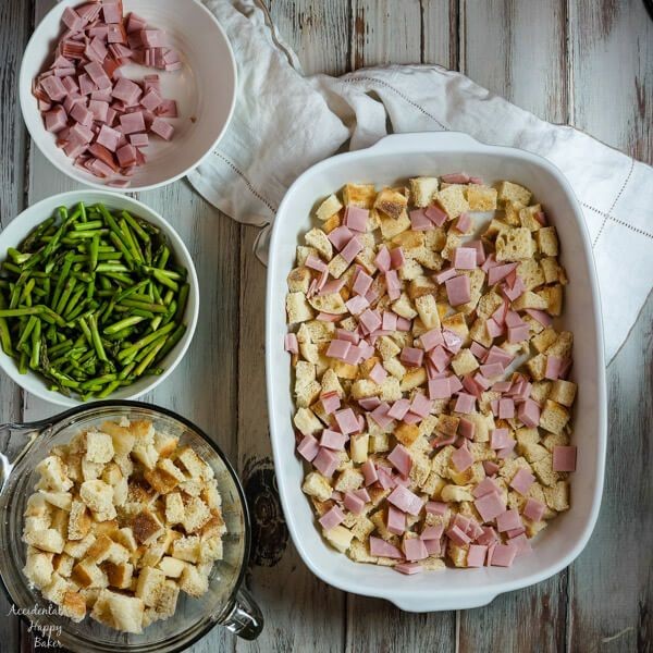 Ham and Asparagus Casserole with Hollandaise
