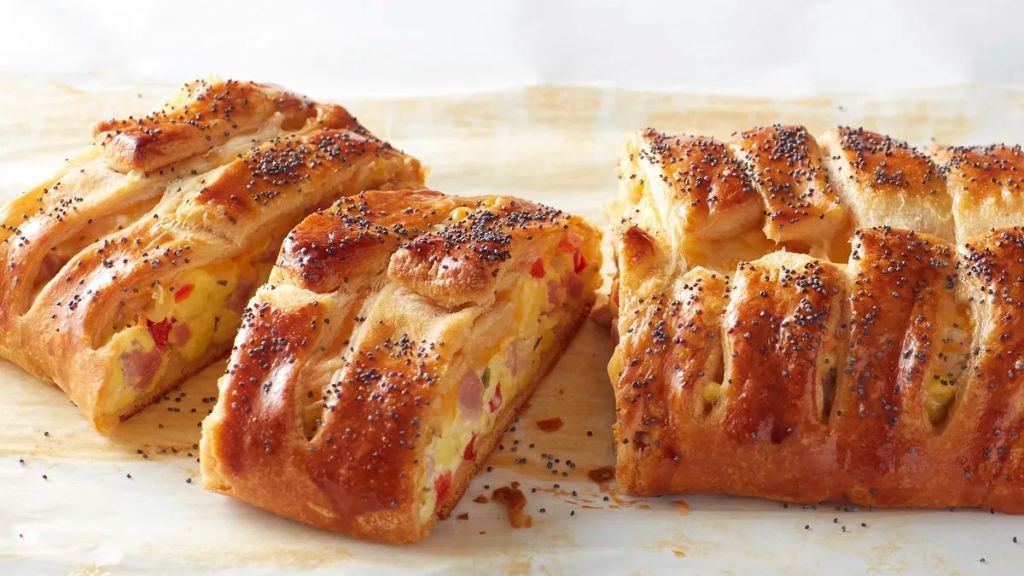 Ham and Cheese Crescent Roll Breakfast Braid