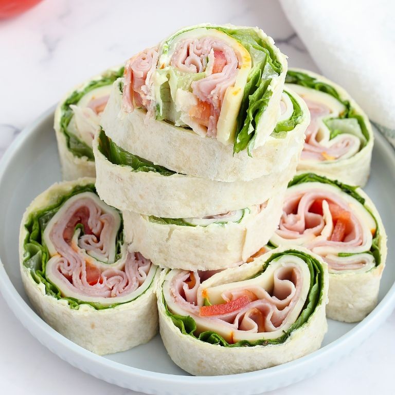 Ham and Cheese Pinwheel Sandwiches