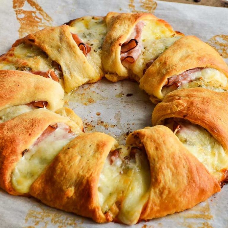 Ham and Swiss Crescent Ring