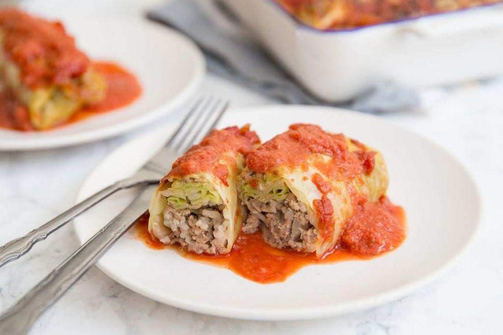 Hamburger and Rice Cabbage Rolls