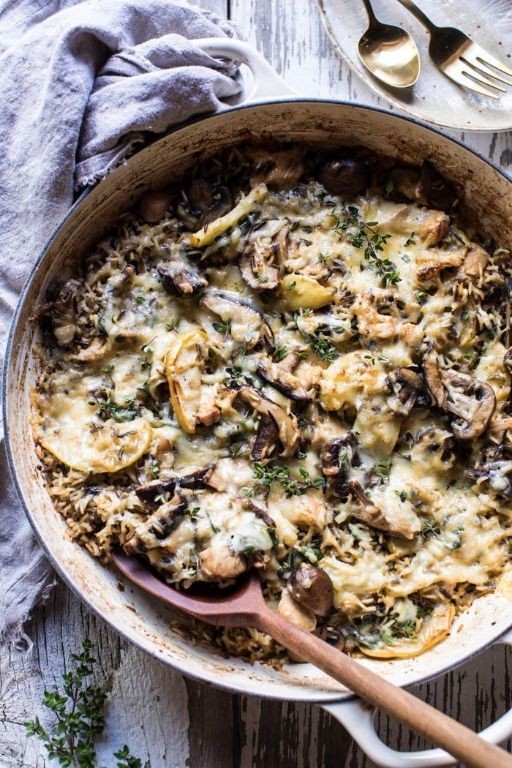 Harvest Chicken and Wild Rice Casserole