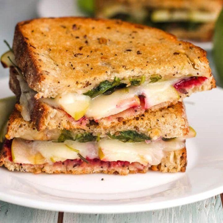 Havarti Cheese and Apple Grilled Sandwich