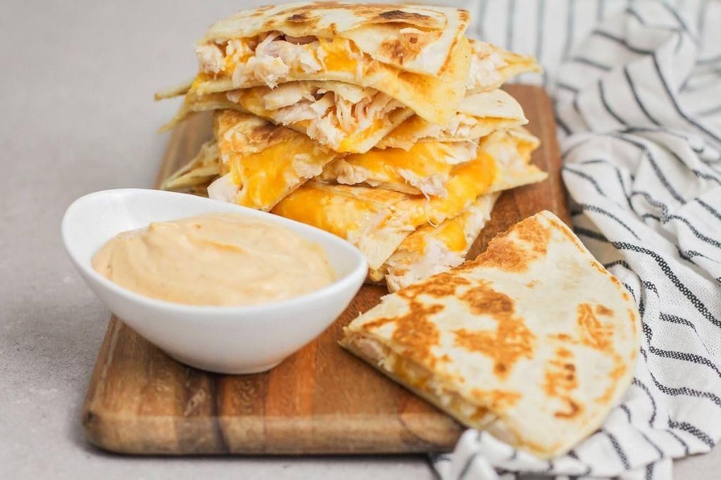 Havarti Cheese and Chicken Quesadillas