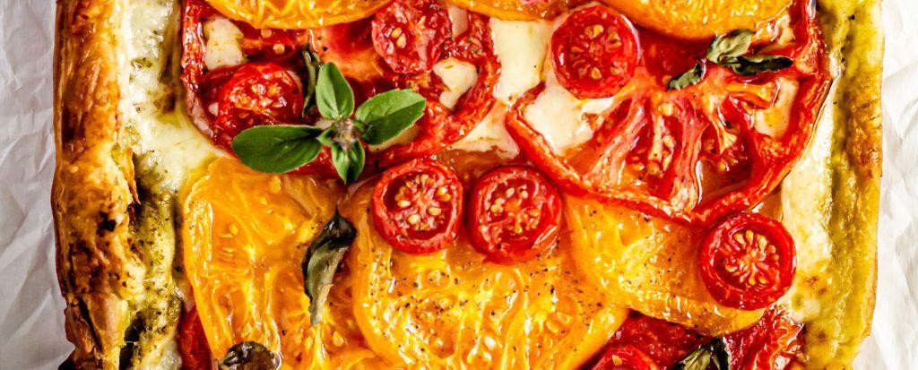 Havarti Cheese and Tomato Tart