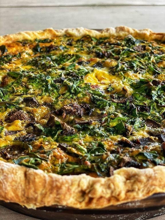 Havarti and Ham Quiche