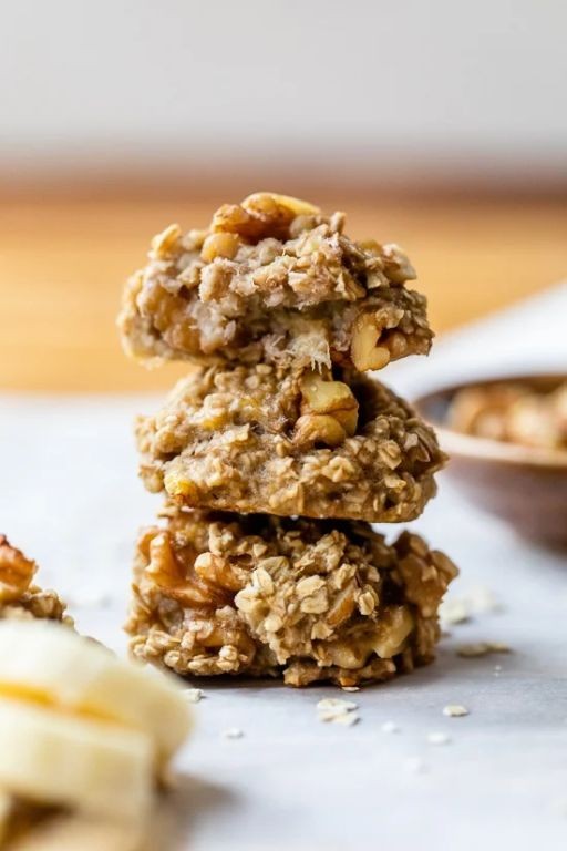Healthy Banana Oat Cookies