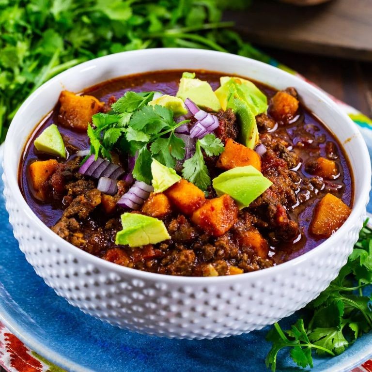 Healthy Beef and Sweet Potato Chili