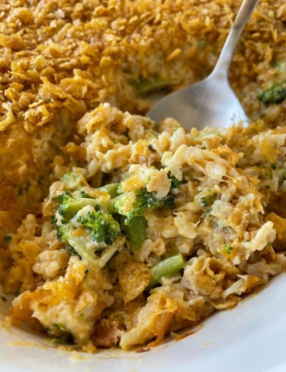 Healthy Canned Chicken and Broccoli Bake
