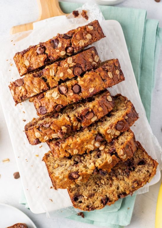 Healthy Oatmeal Banana Bread
