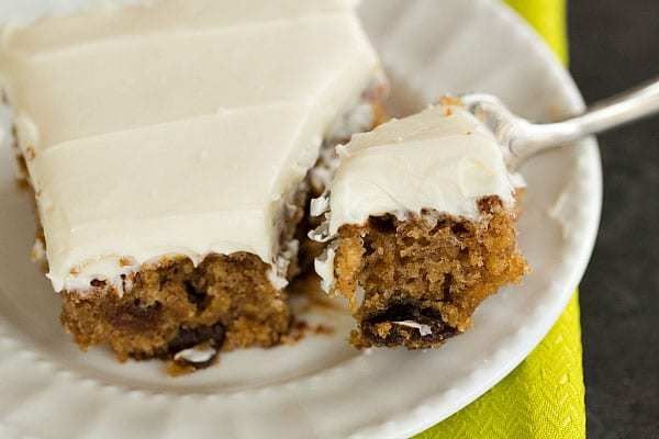 Healthy Oatmeal Raisin Snack Cake