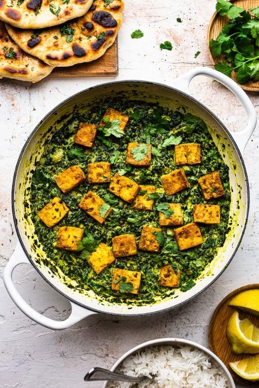 Healthy Spinach Mattar Paneer