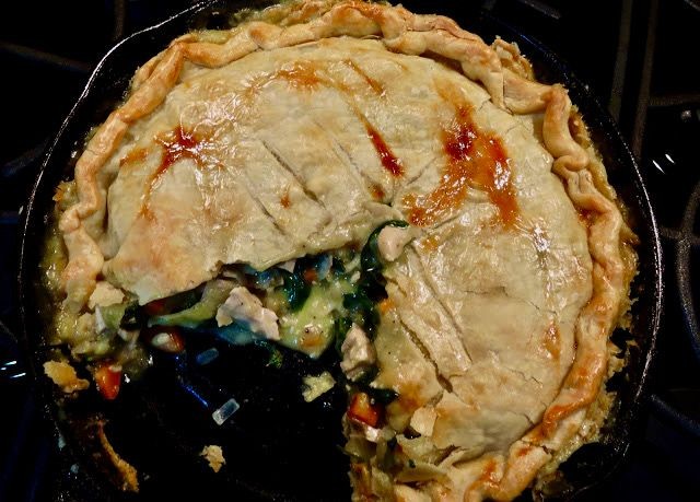 Healthy Spinach and Turkey Pot Pie