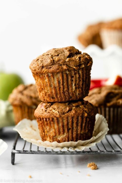 Healthy Whole Wheat Apple Muffins
