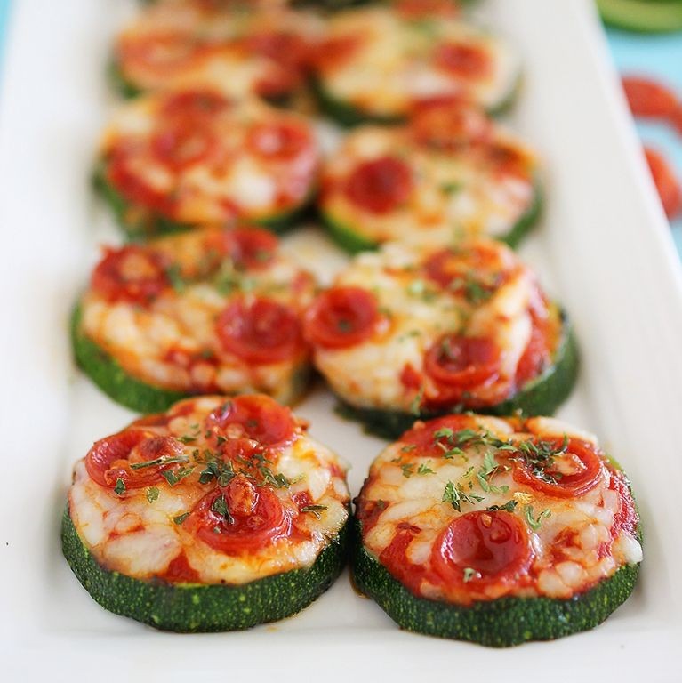 Healthy Zucchini Pizza Bites