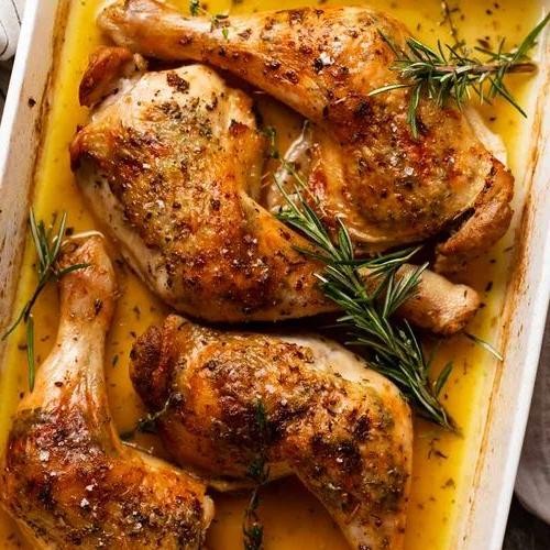 Herb Butter Baked Chicken Legs
