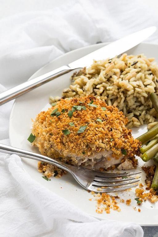 Herb-Crusted Baked Chicken Thighs