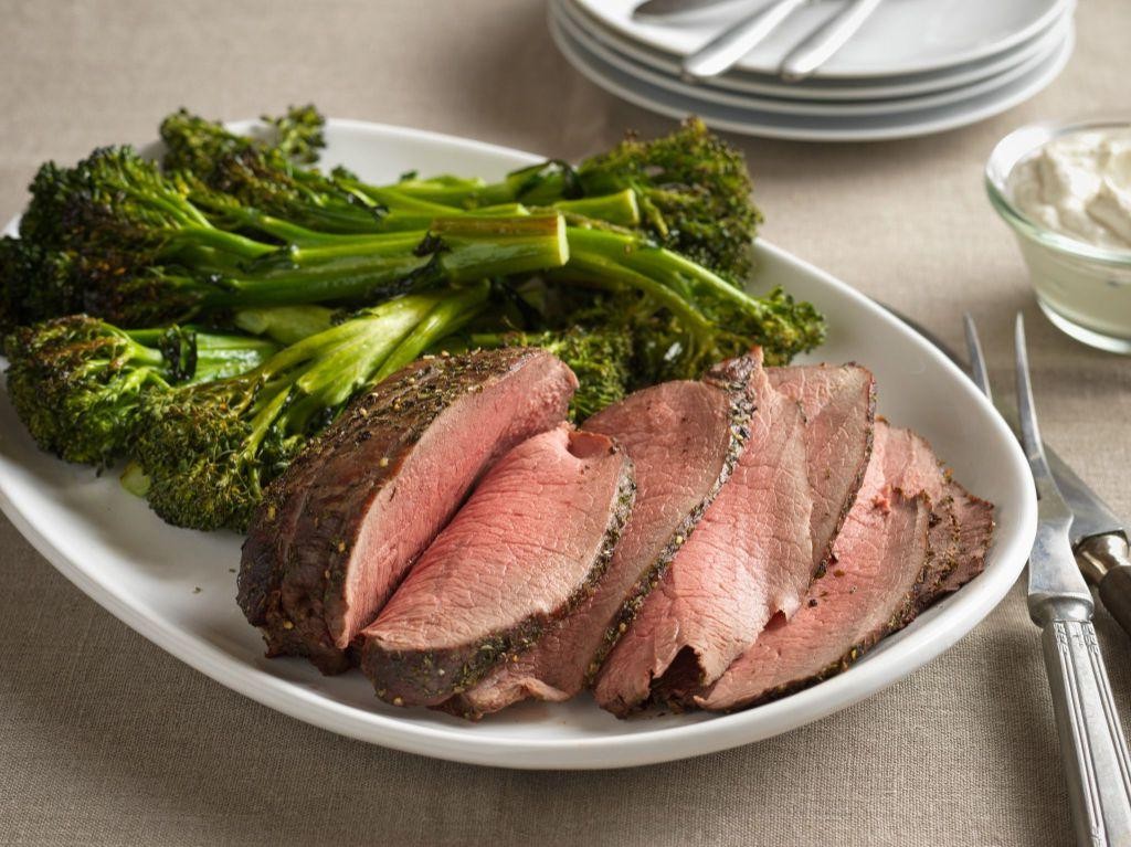 Herb-Crusted Thin Sliced Sirloin Tip Steak