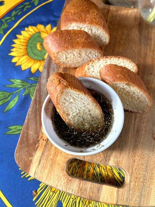 Herb-Infused Sunflower Oil Dip