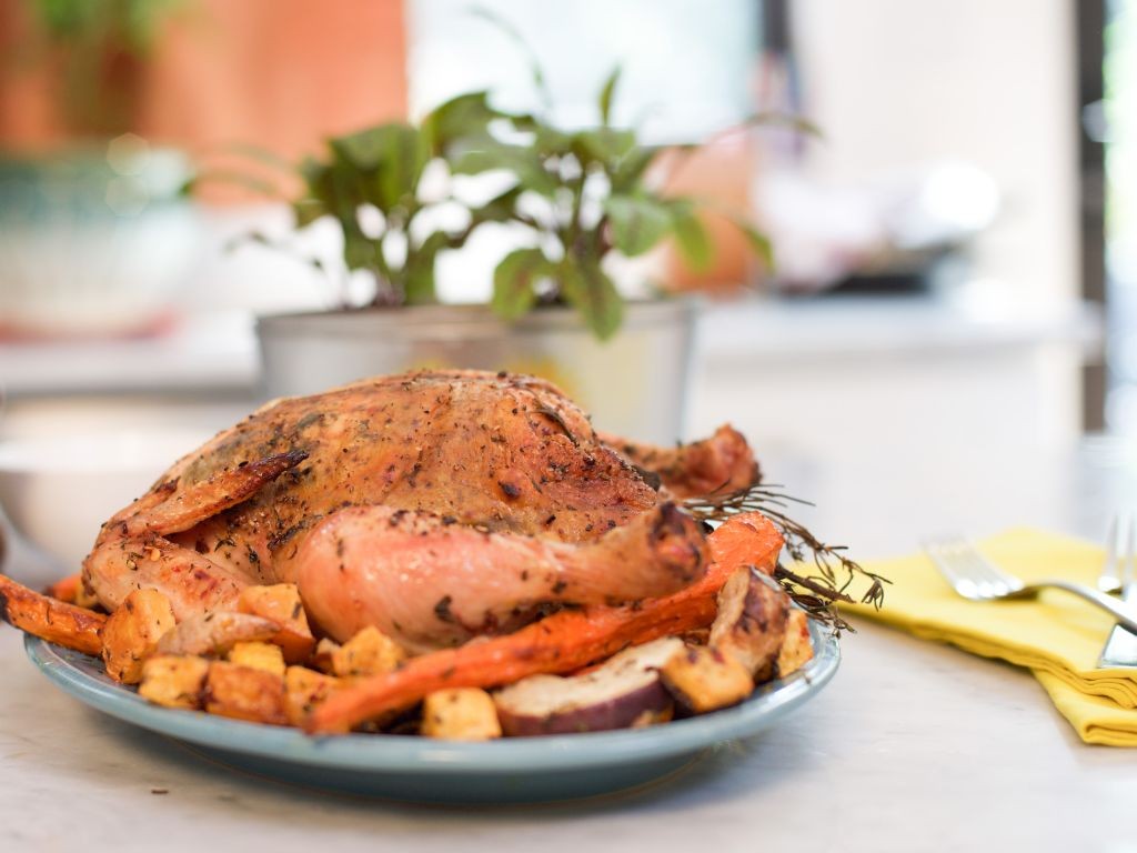 Herb-Roasted Chicken with Root Vegetables