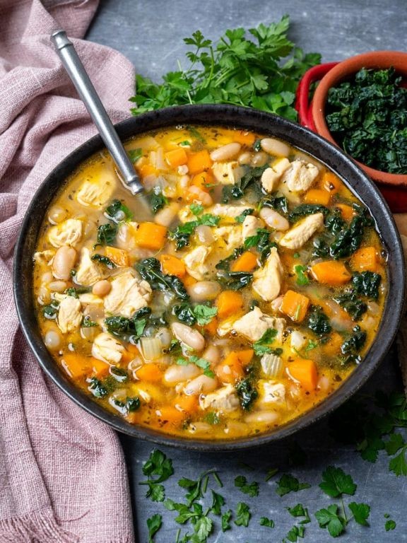 Herbed White Bean and Chicken Soup