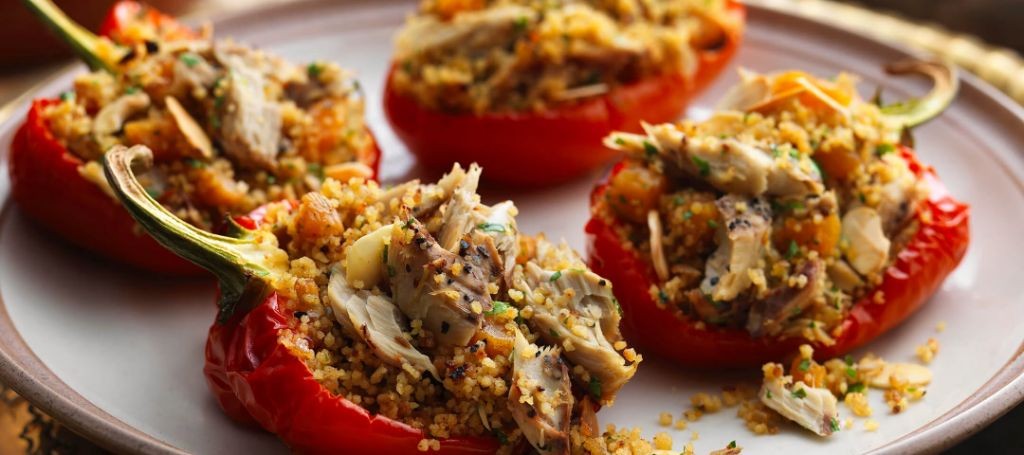 Herring Stuffed Bell Peppers