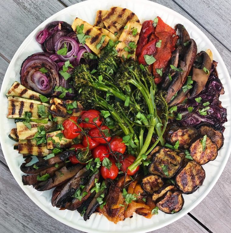 Herring and Roasted Vegetable Platter