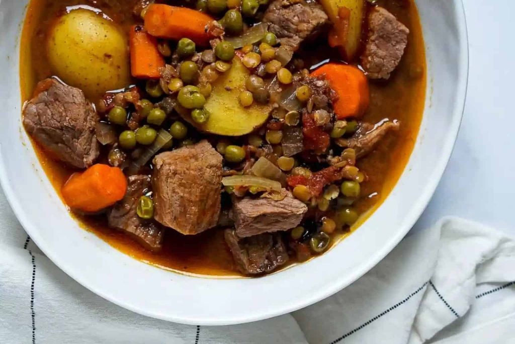 High-Protein Beef and Lentil Soup