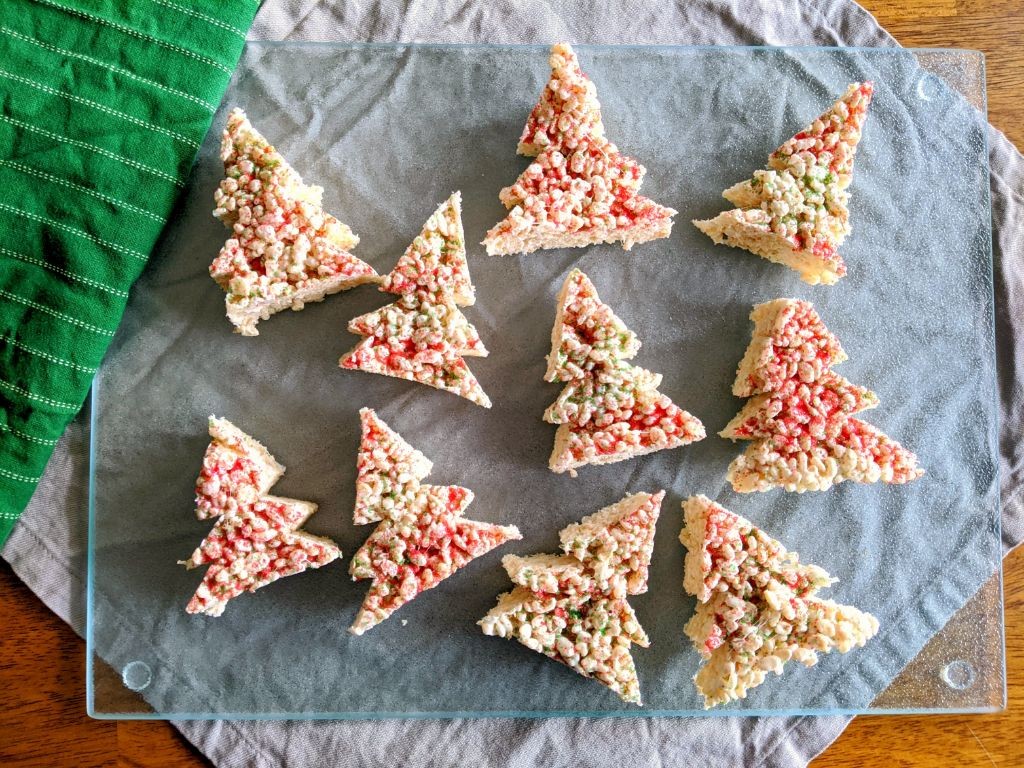 Holiday Rice Krispie Treats with Sprinkles