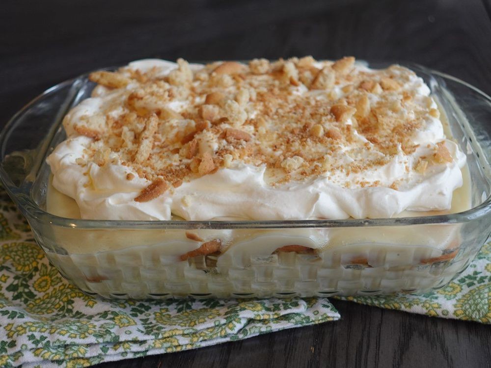 Homemade Banana Pudding with Fresh Whipped Cream