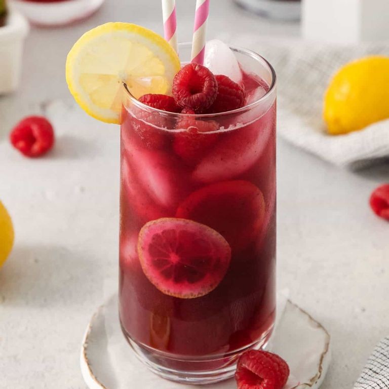 Homemade Lemonade with Fresh Berries